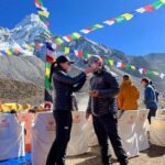 Nirmal Purja Instagram - Huge congratulations to our world record breaking climber @anyatraveler Who has trusted Elite Exped and Nimsdai to help her achieve her new possible! Anna is super strong and determined. This force of nature has already done 11 of the 14 Peaks in less than 7 months. Such a positive person with a great energy that inspires others. And she also helped @nimsdai_foundation with a lovely donation to help the Khumjung Secondary School. She climbed the Everest - Lhotse traverse in less than 24 hours, climbed all of the Big 5 mountains in Pakistan in 26 days (a new world record for climbing with oxygen, even beating Kristin Harila’s impressive time of 30 days to do the 5,) and she and her @guideyukta summitted K2 in 35 hours (another world record set!) We are just awaiting official confirmation on these new records! Copyright @nimsdai #eliteexped #nimsdai #14peaks #14peaksnothingisimpossible #achieveyournewpossible  #nothingisimpossible #nims #nimspurja #14peaks6months #beyondpossible #k2winter #k2firstascentnoo2 #uksf #club8000ers #everest #k2 #k2winter #aboveandbeyondadventure #alwaysalittlehigher #nimsdaifoundation #bigmountaincleanup #nimsdaistore #nimsdaiultimatesummitsuit Himalayas
