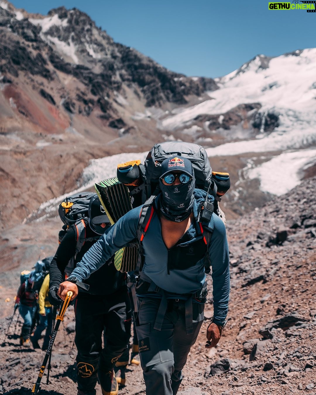 Nirmal Purja Instagram - βAlways proud to be leading the expedition from the front for our guiding company @eliteexped ππ½π₯ So here we are, ready to conquer the highest mountain of South America, #aconcagua . Everyone is feeling strong and confident. The weather seems to be on our side and we are hoping to summit on the very morning of the 28th . Stay tuned for more updates ππ½π₯ We are now taking bookings for next years Aconcagua trip . There are 4 dates available and itβs open to all novices ππ½ππ½. I am committed to donating 5% of our fees from Elite Expedition to supporting the @nimsdai_foundation which support sustainability, Big mountains community and veterans ππ½π₯ #Nimsdai #EliteExped #Skydivenimsdai #Nimsdaifoundation #k2winter #Nimsdaistore #UKSF #K2winterno02 #14peaks #Achieveyournewpossible #nothingisimpossible #14peaksnothingisimpossible #SBS #Ghurka #beyondpossible #MotivationalSpeaker #sevensummits