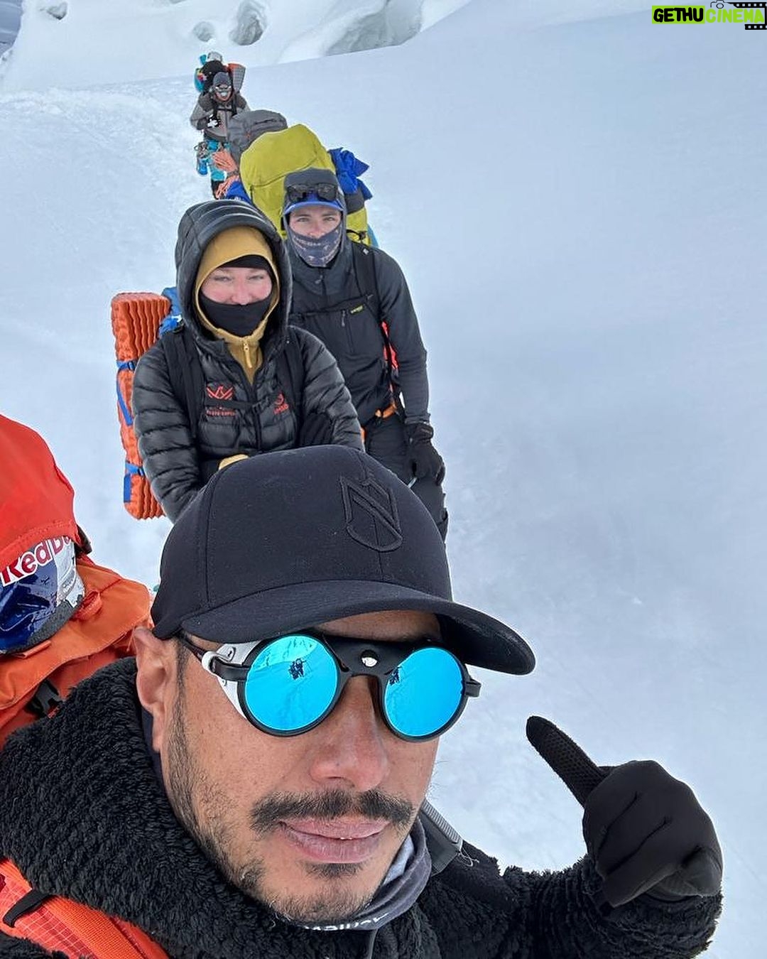 Nirmal Purja Instagram - Our team have been working extremely hard at G1 & G2. Today all our members and Sherpa guides have arrived at Camp One. There’s a lot of moving components. The majority of our Sherpa guides went up straight to G2 to drop tents and oxygen as our members will be moving to Camp Three directly tomorrow, leaving at 3 am. Meanwhile our director himself @Mt.Sherpa and senior guide @guideyukta went to drop 800m of ropes and 20 snow bars so that other teams could use them to fix on G1. The big mountain community is very small and @eliteexped is doing whatever it can to support and work together as a team. Stay tuned for more updates. 👊🏽💥 Copyright @nimsdai #eliteexped #nimsdai #14peaks #14peaksnothingisimpossible #achieveyournewpossible #nothingisimpossible #nims #nimspurja #14peaks6months #beyondpossible #k2winter #k2firstascentnoo2 #uksf #club8000ers #everest #k2 #k2winter #aboveandbeyondadventure #alwaysalittlehigher #nimsdaifoundation #bigmountaincleanup #nimsdaistore #nimsdaiultimatesummitsuit Karakoram Range