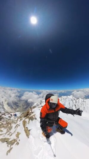 Nirmal Purja Instagram - “Your extreme is my normality” casually cutting about at 8126 with no 02 ;)

36 out of 36 x 8000m peaks success leading from the front and that’s bringing all my team members/clients home safely without missing toes or fingers .Apologies I don’t mess from My home  or Basecamp! I’m with you along the journey to the top of the mountain and back leading from the front 👊🏽💥

#14peaksnothingisimpossible #14peaks #nothingisimpossible #nimsdai #nimspurja #14peaks6months #beyondpossible #k2winter #k2firstascentnoo2 #uksf #achieveyournewpossible #club8000ers #everest #k2 #aboveandbeyondadventure #eliteexped #alwaysalittlehigher #Eliteexped