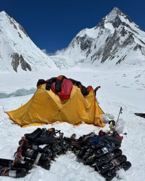 Nirmal Purja Instagram - Today the team are resting at Camp 1 (this is a shared camp between #G1 & #G2 🏔️)

The team made the summit push on G2 directly from Camp 2 and returned to C1. If you see in the pics closely @eliteexped team seem to be at a Sunday market 😉 They are actually drying all their mountaineering gear 👊🏽💥

Movements for next few days -

Today the guides will do the load carry to C2 on G1. Tomorrow, we will make the move to Camp 2 and then to C3 with the summit push on 21st .

All team members and guides are doing okay ✅

Stay tuned for more updates 👊🏽💥 have a great day 🤙🏽

Copyright @nimsdai

#eliteexped #nimsdai #14peaks #14peaksnothingisimpossible #achieveyournewpossible  #nothingisimpossible #nims #nimspurja #14peaks6months #beyondpossible #k2winter #k2firstascentnoo2 #uksf #club8000ers #everest #k2 #k2winter #aboveandbeyondadventure