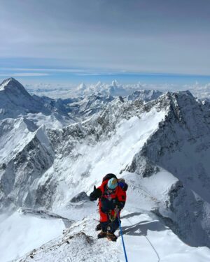 Nirmal Purja Instagram - YOUR DREAMS ARE POSSIBLE! 

Never let anyone tell you your dreams cannot be done. There is always a way – with the proper preparation, mindset and team supporting you. 

I am so proud of Rochelle Gilmore ( @rochellegilmore )and very happy for her– she has just summitted Everest and Lhotse with us @eliteexped 

Rochelle has complex medical conditions which makes it very hard for her to acclimatise at high altitude – people didn't believe that she could achieve it because of her medical conditions, which include: allergic asthma, Hypogammaglobulinemia, Cholinergic urticaria, hypertension, Haglund syndrome and allergies – including certain medications.

However, with careful planning and consideration of all the health concerns, we were able to work together to create an all-round plan to support her to make her dreams possible. Firstly, she summitted Ama Dablam with us last year and then, guess what? Rochelle smashed Everest and Lhotse. 

I’m very proud of you and the whole Elite Exped team specially my brother and lead guide of Elite Exped @ifmga_tenji_sherpa and his crew .– #NothingIsImpossible. Never let anyone tell you it can’t be done - tell them to dream bigger!

If you want to achieve your new possible, email my team and let’s do this: info@eliteexped.com

#14peaksnothingisimpossible #14peaks #nothingisimpossible #nimsdai #nimspurja #14peaks6months #beyondpossible #k2winter #k2firstascentnoo2 #uksf #achieveyournewpossible #club8000ers #everest #k2 #aboveandbeyondadventure #eliteexped #alwaysalittlehigher #Eliteexped
📸 @ifmga_tenji_sherpa