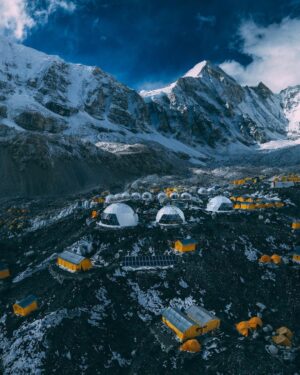 Nirmal Purja Instagram - Everest Base Camp might be home away from home for our Elite Exped team, but what is life here really like? 

The Base Camp is found at the bottom of the Khumbu Glacier, it is surrounded by the beautiful peaks of the region. 

We invest in our camp to make sure it is the best experience for our adventurers, with great coffee, a fully stocked kitchen tent and food, and showers, power and electricity.

While we take our set up seriously, we also take our responsibility to the environment just as seriously. 

We follow all environmental protocols, including leave no trace and clean as you go. Our Base Camp is powered by a solar array that supplies all the energy we need. We have a back-up generator in case the weather turns bad – but in general we rely on solar power.

Base Camp is a place where our adventurers spend time to rest, acclimatise and prep for their climbs and acclimatisation routines (*or just rest before trekking back to Kathmandu.)

Want to join us? We have Everest Base Camp treks going this autumn on: Sept 11th and 5th and 7th of November. Or why not beat the rush and join us in Spring 2024? 

✉️Info@eliteexped.com

Copyright: @nimsdai  

📸 @josemostajo 

#eliteexped #nimsdai #14peaks #14peaksnothingisimpossible #achieveyournewpossible  #nothingisimpossible #nims #nimspurja #14peaks6months #beyondpossible #k2winter #k2firstascentnoo2 #uksf #club8000ers #everest #k2 #k2winter #aboveandbeyondadventure #alwaysalittlehigher #nimsdaifoundation #bigmountaincleanup #nimsdaistore #nimsdaiultimatesummitsuit