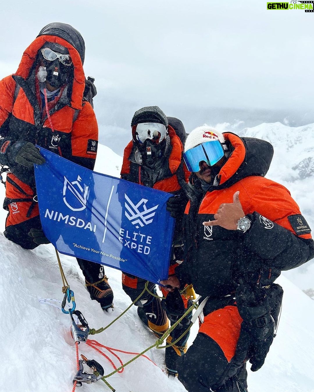 Nirmal Purja Instagram - #Annapurna :- Climbing without O2 with no prior acclimatisation โ Well, I did this on #K2Winter and now on Annapurna, but I guess never again! ๐ Normally when you climb either with O2 or without O2, you need to acclimatise. For example, when you climb K2 without O2, you need to sleep at Camp 4 ( *at roughly 8,000m,) before you attempt the summit. On #K2Winter I slept only at lower C2 and I climbed and summited with my team. This time on Annapurna, I was only able to acclimatise up to C2 (*at 5,700m.) Iโm not going to lie, it wasnโt easy โ but I did it all without O2. Climbing alone is one thing, but it is very different to lead an exped. The responsibility for the safety of my team is my number one priority. Especially when I have people with me including @tejan.g (*my brother in-law, @suchipurja asked me to keep him extra safe,) and of course my whole team - my brother @alasdair_mckenzie and two of the most inspiring women I have met, Princess of Qatar @atalthani and @anyatravler. 100% summit success on all expeds I have led. Now Iโm done with Annapurna ( I think ;) , Currently Iโm on Everest for the @eliteexped Everest & Lhotse Exped! A lot of people ask me, when do I rest!?! I say, you get a lot of time to rest once your time on earth is over, so thereโs no need to rest whilst you are alive! This is my time; this is my era to make a difference and Iโm not sleeping until Iโm done. Even my enemies would admire me for this. ๐๐ฝ๐ฅ Everest here we come!!๐๐ฝ๐ฅ Finally ofc Iโm wearing the #nimsdai ultimate summit suit ๐ค๐ผ #Annapurna2023 #Annapurna #eliteexped #nimsdai #14peaks #14peaksnothingisimpossible #achieveyournewpossible #nothingisimpossible #nims #nimspurja #14peaks6months #beyondpossible #k2winter #k2firstascentnoo2 #uksf #club8000ers #everest #k2 #k2winter #aboveandbeyondadventure #alwaysalittlehigher #nimsdaifoundation #bigmountaincleanup #nimsdaistore #nimsdaiultimatesummitsuit Copyright @nimsdai ๐ธ @sherpamingma