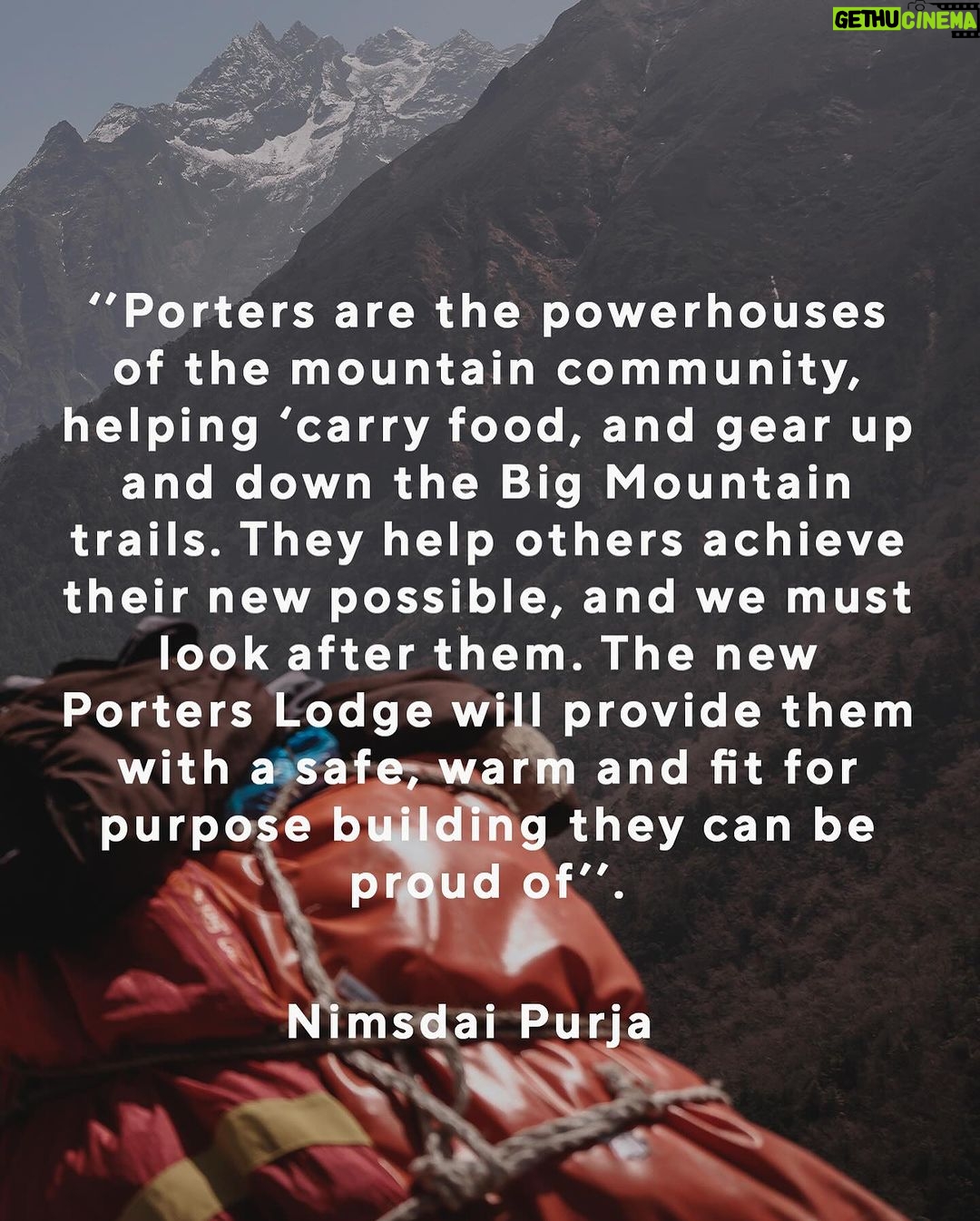 Nirmal Purja Instagram - PROJECT 2024: A new Porters Lodge for the ‘Unsung Heroes of the Mountain’ In 2024 our flagship project will be a new Porter House at Lobuche - it will provide the porters, the unsung heroes of the mountain, a warm, safe, fit for purpose building that they can be proud of. These powerhouses of the mountain community, help carry food, oxygen, water and gear up and down the Big Mountain trails. When they can rest, they do so in a dilapidated and unsafe building. The design of the new Porter House acknowledges the heritage and history of the porters and sits comfortably within its unique environment. It will provide affordable accommodation and shared spaces for the porters and local community. It will also offer opportunities to generate income to sustain the building in the longer term. Tackling any new build is difficult, so building a porter house at 5000m with extremely limited access and adverse weather conditions will be challenging, some say impossible. However, one of the key principles of the Nimsdai Foundation is to ’redefine what is possible. Make real change happen with us in 2024 - info@nimsdaifoundation.org #nimsdaifoundation #bigmountaincleanup #k2 #k2bigmountaincleanup #k22023 #charity #donate #trashtag Copyright: @nimsdai #Nimsdai #EliteExped #Skydivenimsdai #Nimsdaifoundation #k2winter #Nimsdaistore #UKSF #K2winterno02 #14peaks #Achieveyournewpossible #nothingisimpossible #14peaksnothingisimpossible #SBS #Ghurka #beyondpossible #MotivationalSpeaker #Expedleader #nimsdaifoundation #bigmountaincleanup #k2 #k2bigmountaincleanup #k22023 #charity #donate #trashtag Lobuche, Nepal