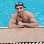 Nishant Singh Instagram - Floating through life with a smile, soaking up the sun and embracing every moment in the pool. Feeling grateful for this refreshing oasis and the journey that led me to this sculpted state of bliss. 🌞💦💪 #PoolLife #SmileAndFloat #EmbraceTheJourney #nishantmalkani