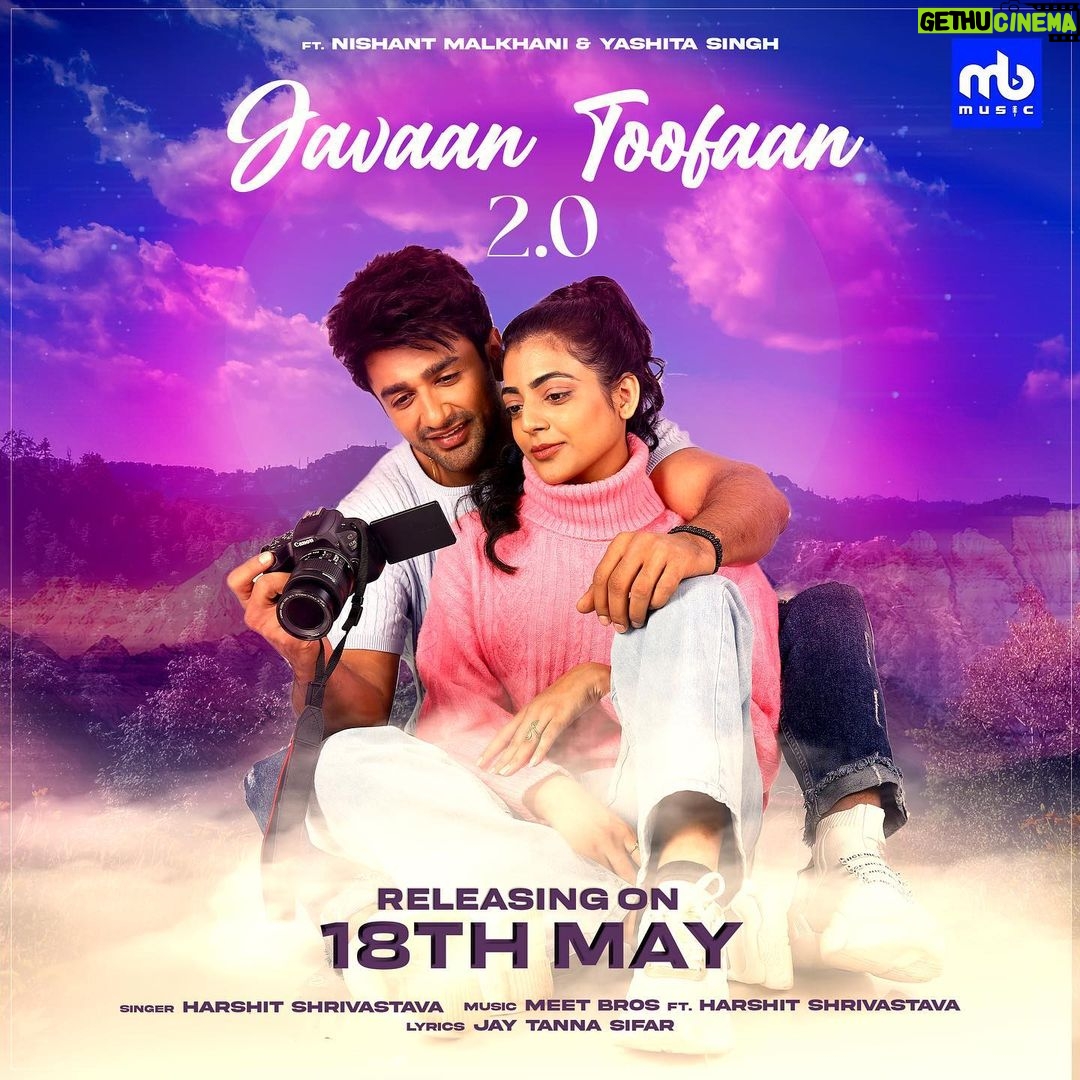 Nishant Singh Instagram - ‘Kabhi dil pe giri yun baarishen bhi, utha toofaan tha tujhko dekhte hi’ A song that reignites your first love all over again! Here’s the poster look of Javaan Toofaan 2.0. Stay tuned for more! . . @meetbrosofficial @harmeet_meetbros @meet_bros_manmeet @harshit.music @jayjustincase @nishantsinghm_official @yashita__singh @swapnil_tare_ @rrajeev.sharma @iammiddha @puneetsbedi @itsmanvirkalsi . . #javaantoofaan2.0 #meetBros #mbmusic #yashitasingh #nishantsingh #harshitshrivastava #romanticSong #music #lovesong