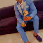 Nishant Singh Instagram - One more for the win! ❤️ Thank you @indtellyawards 'Most Fit and healthy actor' Shayad isiliye itne saal se tik gaya 😂 you know what they say, Survival of the 'fittest'. Costume : suumaayaa by @shilpsaxena Hair : @azruddin_hairstylist