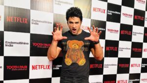 Nishant Singh Instagram - At the launch party of @endemolshineind and @netflix_in  to celebrate the launch of ToothPari 😈

Best wishes to the team.

Thank you for inviting us @rishinegi24 and @amritkaur0808 @hks1709