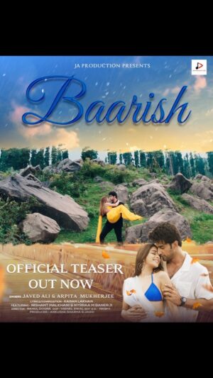 Nishant Singh Instagram - BAARISH Teaser is Out Now on JA Production Official Youtube Channel

It’s time for the biggest monsoon love song of 2023.
Get ready to be charmed  as this cute jodi on #ja_production_official bringing you in #Moremusictogether ❤❤❤

Cast - @nishantsinghm_official @nyra_banerjee 
Singer - @javedali4u
@arpitamukherjeesinger
Lyricist & Composer - @karan_lakhan_music
Director : @rahuldogra.official
Dop - @vishalswalofficial
Edit/DI-@nikbfx
Producers - Ankusha Sharma & Jassi
Production - @ja_production_official
Hair Stylist for @nyra_banerjee and @nishantsinghm_official - @azruddin_hairstylist 
Nishant (MU)- @shanawazhashmi5 
#Baarish releasing soon on @japroduction_official youtube channel.

Like || Share || Comment
