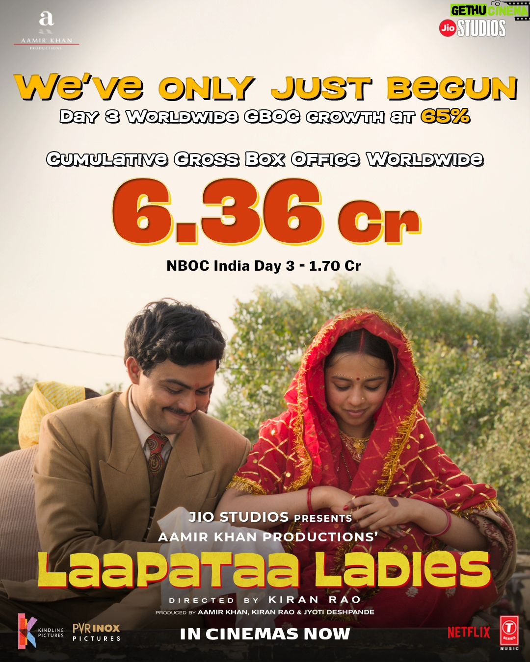 Nitanshi Goel Instagram - Agar abhi tak #LaapataaLadies nahi dekhi toh ka kar rahe ho be? 🤔 Now in theatres near you! Book your tickets now, link in bio. 🔗 @nitanshigoelofficial @pratibha_ranta @ss_this_side @chhaya.kadam.75 @ravikishann #Aamirkhan @raodyness #JyotiDeshpande @aamirkhanproductions @kindlingindia @officialjiostudios @tseries.official @bookmyshowin @pvrpictures @biplabgoswamicinema @snehadesaiofficial @ramsampathofficial @swanandkirkire @prashantpandeyofficial @divynidhisharma @shreyaghoshal @arijitsingh @sukhwindersinghofficial @sonamohapatra @mastercutpictures @antaraclicks @farooquinaved