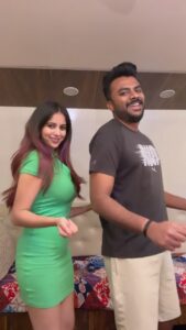 Niveditha Gowda Instagram - No way 🙅‍♂️ #nivedithagowda #chandanshetty #reelsinstagram #reelitfeelit