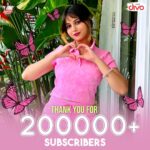 Niveditha Gowda Instagram - Thank you so much for all the love 💕 we are fam of 200k on my YouTube channel 💕