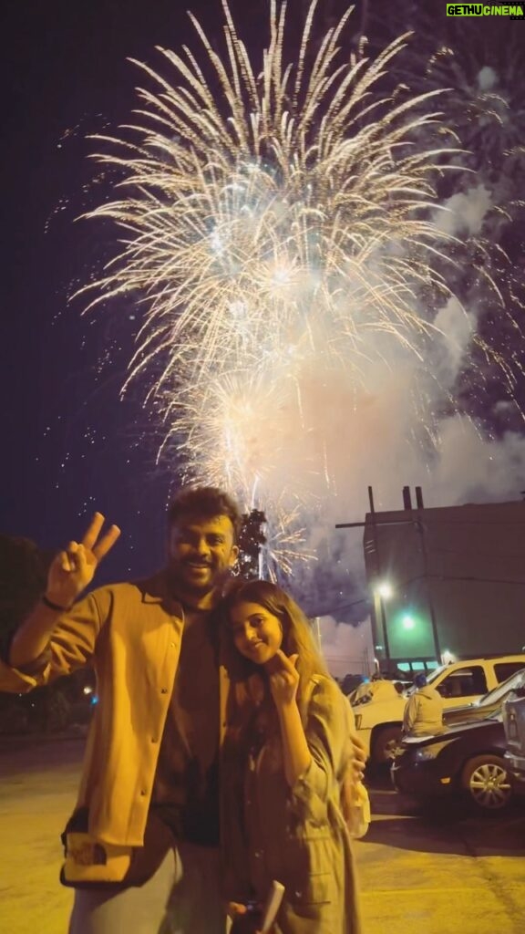 Niveditha Gowda Instagram - 4th of July fireworks at Niagara.. it was a wonderful experience ❤️⭐️ VC : @akarsh_jain