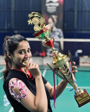 Nivetha Pethuraj Instagram - What next? 😉 #badminton #mixeddoubles #champions #bestcoachever