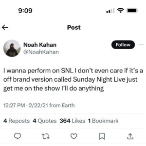 Noah Kahan Instagram - rub your eyes