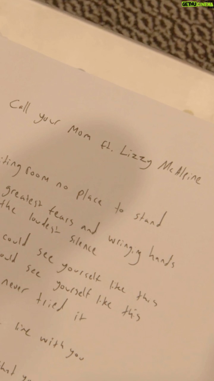 Noah Kahan Instagram - Call Your Mom (with Lizzy McAlpine) out on Friday, Sept. 15
