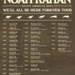Noah Kahan Instagram - This exceeds even my wildest childhood dreams, but you have made them all possible, so we are announcing another tour! I can’t hardly believe it. Advance Registration is open now - you can sign up for your code on my website until Sunday at 10pm PT. Presale starts next Wednesday, September 27th at 10am local time. All tickets will be on sale next Friday September 29th at 10am local time. We're going bigger for 2024 baby! 3/26/24 - Vancouver, BC - Rogers Arena 3/28/24 - Calgary, AB - Scotiabank Saddledome 3/29/24 - Edmonton, AB - Rogers Place 3/30/24 - Saskatoon, SK - SaskTel Centre 4/2/24 - Winnipeg, MB - Canada Life Centre 4/6/24 - Toronto, ON - Scotiabank Arena 4/7/24 - London, ON - Budweiser Gardens 4/9/24 - Ottawa, ON - Canadian Tire Centre 4/10/24 - Quebec, QC - Videotron Centre 4/13/24 - Montreal, QC - Bell Centre 5/22/24 - Asheville, NC - ExploreAsheville.com Arena 5/25/24 - Nashville, TN - Bridgestone Arena 5/28/24 - Cuyahoga Falls, OH - Blossom Music Center 5/29/24 - Burgettstown, PA - The Pavilion at Star Lake 6/4/24 - St. Louis, MO - Hollywood Casino Amphitheatre 6/5/24 - Kansas City, MO - Azura Amphitheater 6/7/24 - St. Paul, MN - Xcel Energy Center 6/11/24 - Dallas, TX - Dos Equis Pavilion 6/13/24 - Houston, TX - Cynthia Woods Mitchell Pavilion 6/14/24 - Austin, TX - Moody Center 6/18/24 - Chula Vista, CA - North Island Credit Union Amphitheatre 6/21/24 - Los Angeles, CA - Hollywood Bowl 6/25/24 - Greenwood Village, CO - Fiddler's Green Amphitheatre 6/29/24 - George, WA - The Gorge 7/1/24 - Ridgefield, WA - RV Inn Style Resorts Amphitheater 7/3/24 - Wheatland, CA - Toyota Amphitheatre 7/5/24 - Berkeley, CA - The Greek Theatre 7/6/24 - Berkeley, CA - The Greek Theatre 7/9/24 - Salt Lake City, UT - USANA Amphitheatre 7/13/24 - East Troy, WI - Alpine Valley Music Theatre 7/16/24 - New York, NY - Madison Square Garden 7/19/24 - Boston, MA - Fenway Park