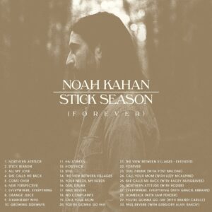 Noah Kahan Instagram - Stick Season (Forever) is ours.