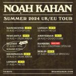 Noah Kahan Instagram - Excited to announce I’m playing in Belfast at @belfastvitalofficial with the amazing @maisiehpeters on August 17th. Tickets are on sale this Friday at 10am GMT, I can’t wait to be reunited with you all