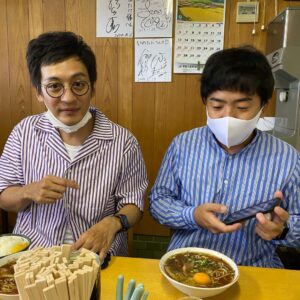 Nobuyuki Hayakawa Instagram - 大喜利ライブ徳島！！
いい街！！！
#いのたに
#徳島ラーメン
#とろサーモン村田
#梶剛