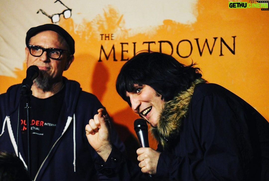 Noel Fielding Instagram - That night i balanced my reading glasses on your head ! Happy birthday my Gemini comedy twin lover x x x 🖤@bobcatgoldthwait