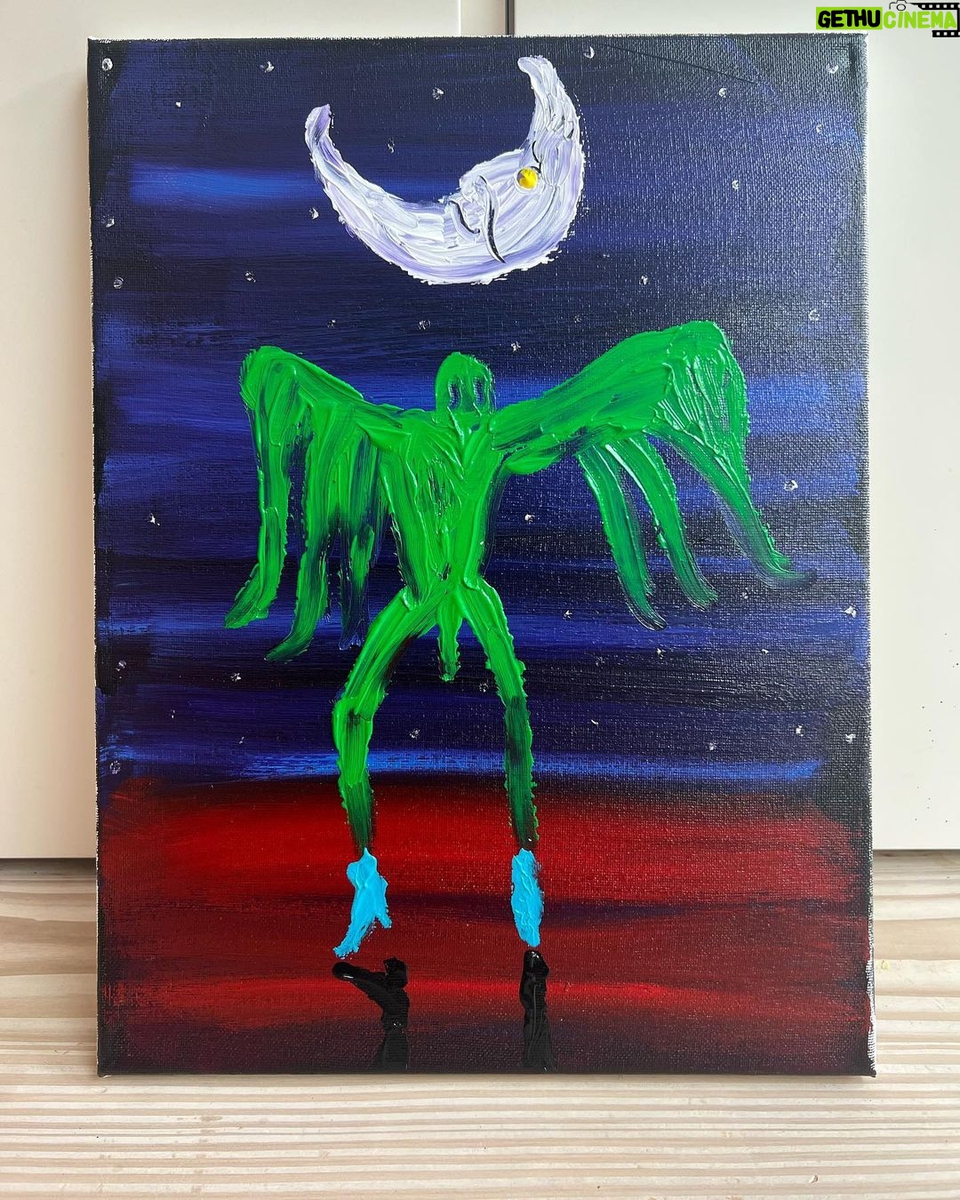Noel Fielding Instagram - Bongo Aneurism x oil on a rectangle x
