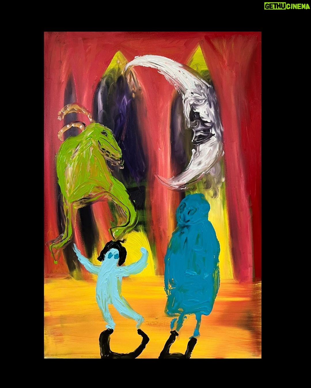 Noel Fielding Instagram - I Had A Recurring Dream Once x oil