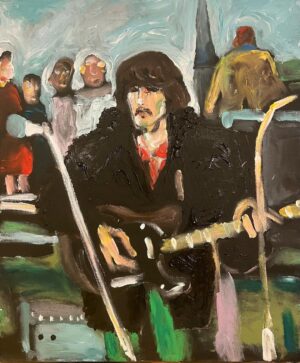Noel Fielding Instagram - Quick finger painting of @georgeharrisonofficial in the Dream coat x @dhaniharrison @oliviaharrison x @nililotan x