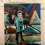 Noel Fielding Instagram - I could be the catalyst that sparks the revolution ! Finger painting of a genius ! @ianduryofficial @baxterdury x x x