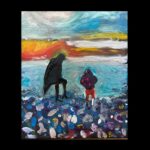 Noel Fielding Instagram - Dali and me on the beach in winter x