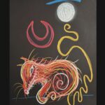 Noel Fielding Instagram - Scare Moon protects Hush Howler x crayon x