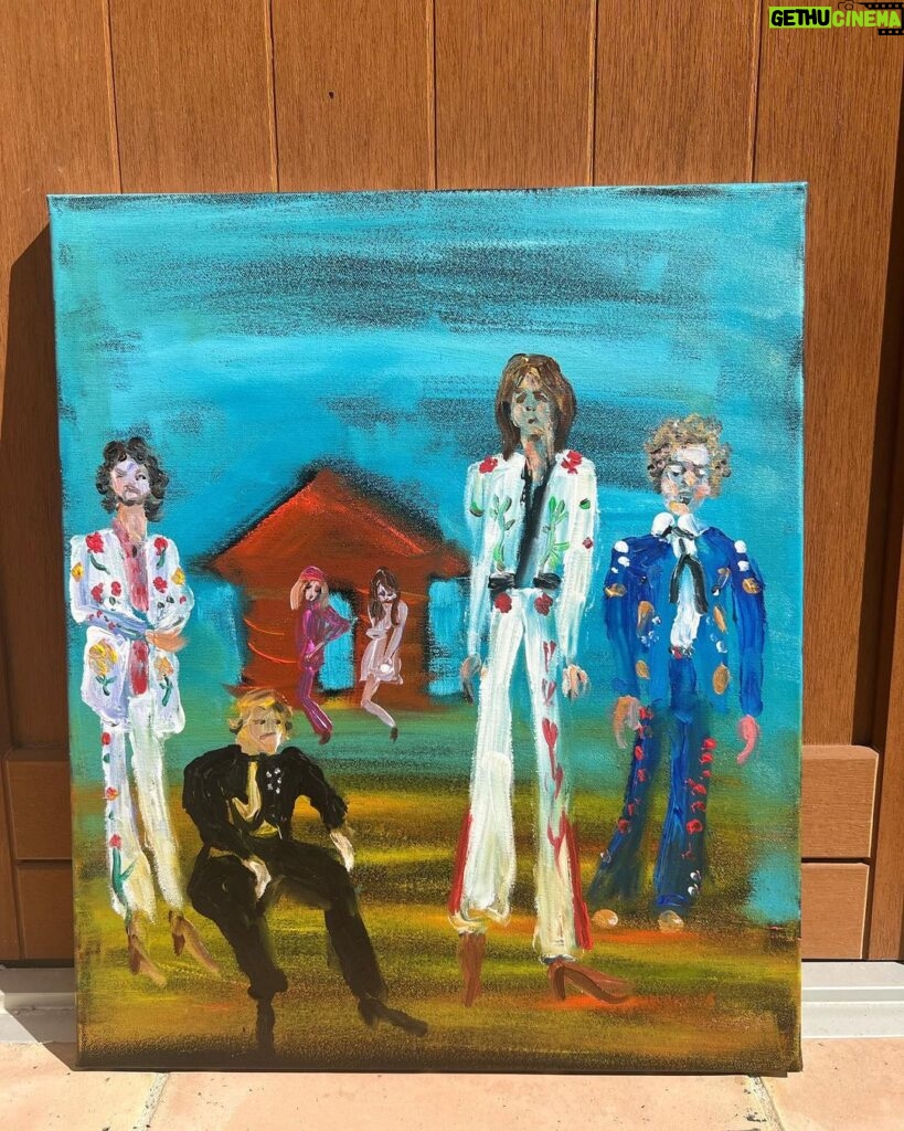 Noel Fielding Instagram - The Gilded Palace of Sin x oil and Acrylic x x x