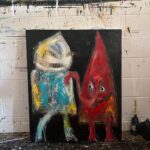 Noel Fielding Instagram - Great to finally get back in the studio and paint again after a ton of filming x