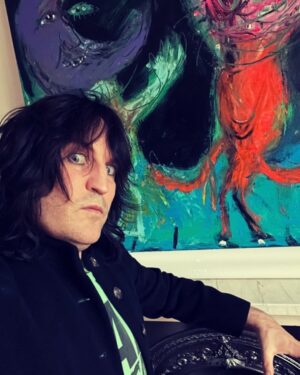 Noel Fielding Instagram - Home alone doing a photo shoot for absolutely no one. Syd Barrett plays in the background Whilst Edward Gorey drifts around drinking herbal tea and stroking an invisible cat. x