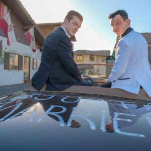 Noel Fisher Instagram - Hope you are all ready for tonight's #HallOfShame episode of #Shameless. Join #mickeyandian as they walk you through their incredibly smooth, problem-free, definitely not violent history along with some brand new scenes just for you!