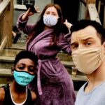 Noel Fisher Instagram - More #Gallaghers on the stoop. #Shameless #Milkovich #MaskUp