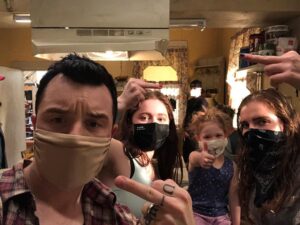 Noel Fisher Instagram - She's a good influence on us.

#Shameless #wearamask
