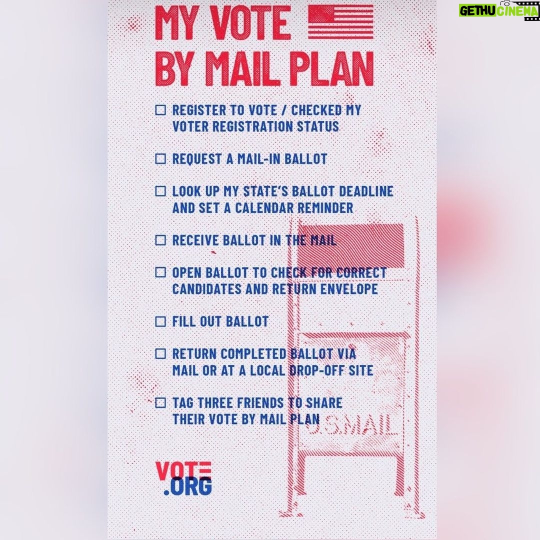 Noel Fisher Instagram - Democracy only works of we participate and, in fact, works better the MORE we participate. It is a reflection of us and it's up to us to create the country we wish to live in. It is no one else's responsibly but ours. Vote.org is a great one stop shop for everything you need to know about voting. It literally takes a couple minutes to register and/or request a mail on ballot. Find the link in my bio. If you are planning on voting by mail this year, DO IT AS EARLY AS POSSIBLE. Don't wait until next month. Get on it now. Make sure your ballot is completed and returned ASAP and help your friends and family do the same. Let's get out the vote!