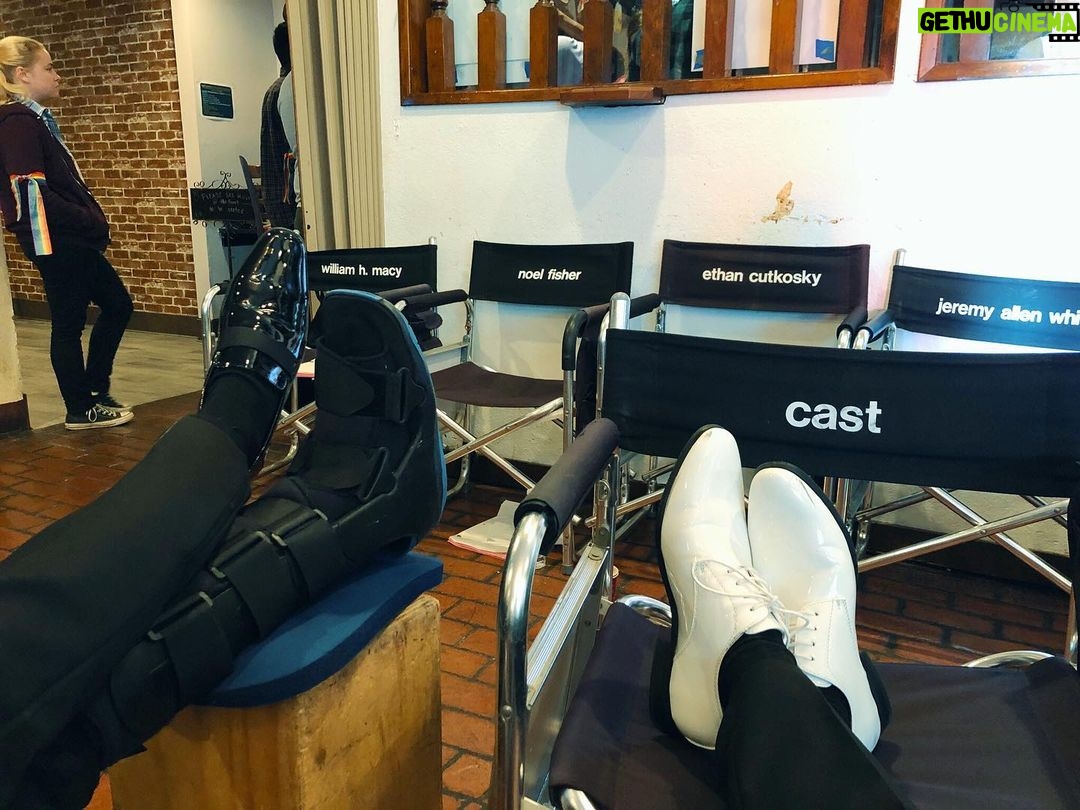 Noel Fisher Instagram - Chilling with @cameronmonaghan #Shameless #bts