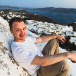 Noel Fisher Instagram - High above Plaka on Milos. Waiting for that sunset.