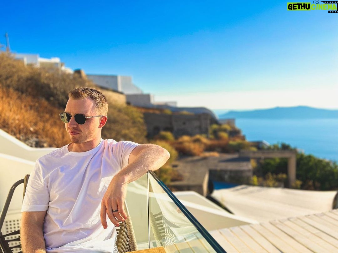 Noel Fisher Instagram - Fun in the Santorini sun.