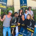 Noel Fisher Instagram – On the line with the family! #sagaftra #sagaftrastrong