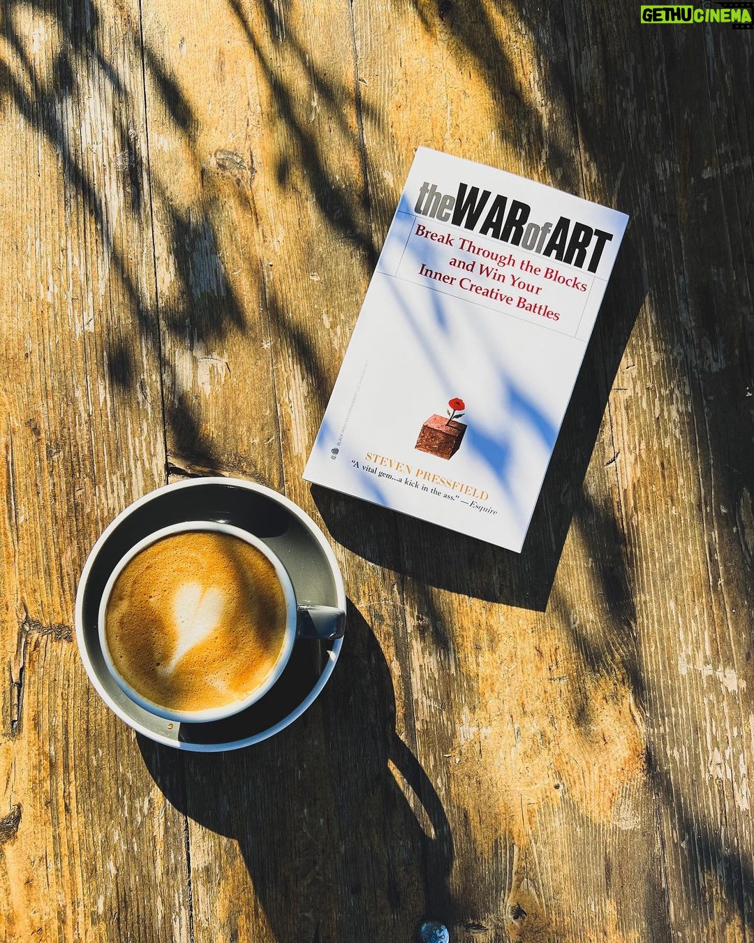 Noel Fisher Instagram - You know what you should do over the holidays? #ReadAFknBook! π #TheWarOfArt is one of my all time favorite books and deeply shaped how I frame much of life. Despite the title, this book isn't exclusively for artists or aspiring artists but rather anyone working to become the very best they can be at...anything. The book is about that universal antagonist that gets in between us and who or what we want to be. What Pressfield calls "resistance" It's an incredibly fast read and something I return to for a recharge frequently. I really can't recommend this one enough. A couple great quotes... βThe most pernicious aspect of procrastination is that it can become a habit. We don't just put off our lives today; we put them off till our deathbed. Never forget: This very moment, we can change our lives. There never was a moment, and never will be, when we are without the power to alter our destiny. This second we can turn the tables on Resistance. This second, we can sit down and do our work.β "Resistance is always lying and always full of shit."