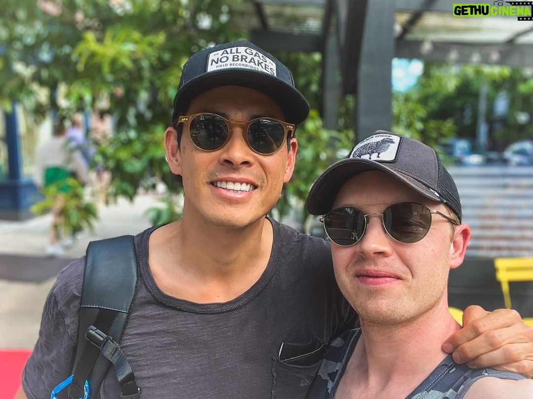 Noel Fisher Instagram - Apparently, the best place to randomly run into old #LA friends is in #NYC.