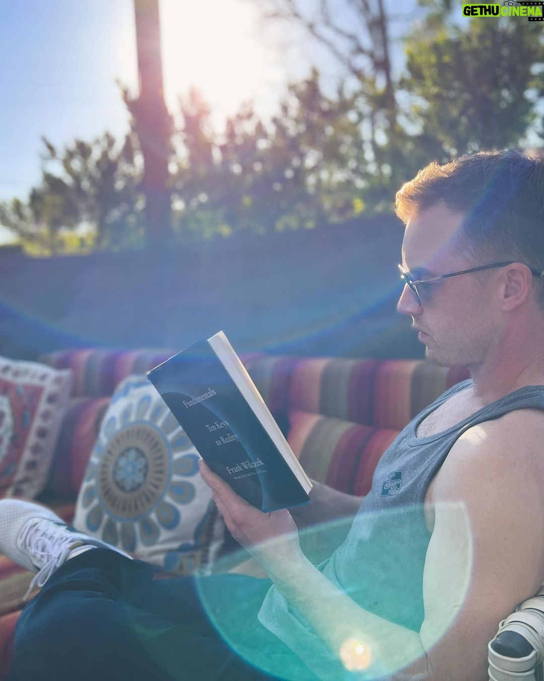 Noel Fisher - 94.2K Likes - A Saturday spent reading is a beautiful thing.
Fundamentals Ten Keys to Reality by Frank Wilczek is an accessible introduction to physics and understanding how we know what we know about the universe we inhabit. If you're like me and tend to think of fields like physics as a bit intimidating to approach, this book is a great read.
My favorite quote from the book:
"A human being is a part of the whole called by us universe, a part limited in time and space. He experiences himself, his thoughts and feeling as something separated from the rest, a kind of optical delusion of his consciousness. This delusion is a kind of prison for us, restricting us to our personal desires and to affection for a few persons nearest to us. Our task must be to free ourselves from this prison by widening our circle of compassion to embrace all living creatures and the whole of nature in its beauty." - Albert Einstein
I definitely recommend.