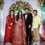 Noorin Shereef Instagram - Celebrating the Dream Come true of our dearest @optimiser___shafzz @nahas_hidhayath ..✨ Wearing @anu.scaria.couture Styled by @mehaka_kalarikkal