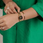Noorin Shereef Instagram - An optimist is a person who sees a green light everywhere. Have a happy Sunday everyone💚 Photo : @alfas_azees_ Outfit : styelaa Watch : @casio.india Location : #parakkat weddings
