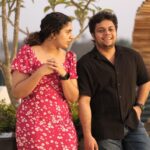 Noorin Shereef Instagram - പ്രേമം with Chilling, Dushipping & living every moment together yesterday,today & forever! @fahim_safar ♥️ A late Valentines day post 💛 Wishing that all your valentine dreams come true✨ 📸 @ilum.xyz Location : @otrivandrum O by Tamara Trivandrum