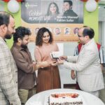 Noorin Shereef Instagram - Moments captured from "Golden Moments with #Fahinoor " organised by @fastbusinessline_llc . Thanks for the love & we are much honoured to receive the Uae Government's Golden Visa on this special occassion. Thank you team. ♥️🫠 #uae #fahinoor #visa Dubai, United Arab Emirates